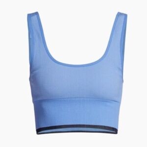 Outdoor Voices Ribbed Active Bra in Light Blue